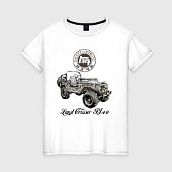 Женская футболка Toyota Land Cruiser FJ 40 off-road vehicle