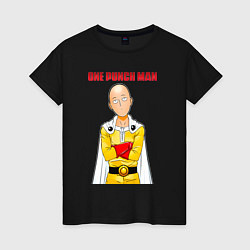 Женская футболка Сайтама безразличие One Punch-Man