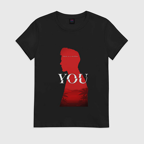 Женская футболка Сериал Ты Джо Голдберг / Черный – фото 1