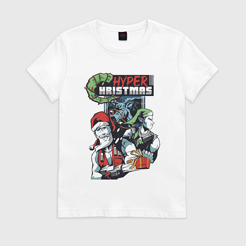 Женская футболка Hyper Christmas / Белый – фото 1