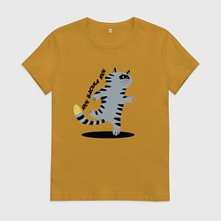 Женская футболка Беги, Васька, беги!