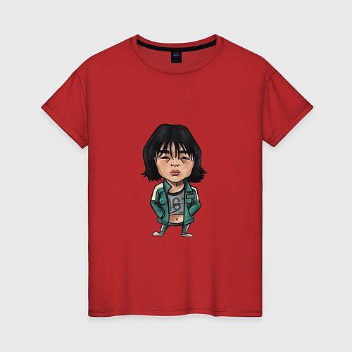 Женская футболка 067 - Squid Game / Красный – фото 1