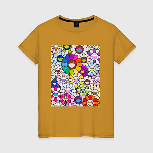 Женская футболка Field of Flowers Мураками / Горчичный – фото 1