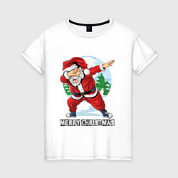 Женская футболка Dab Santa