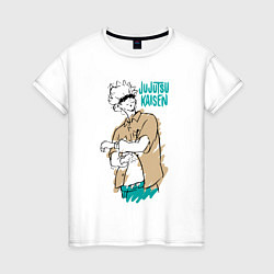 Женская футболка Учитель Годжо из Магической Битвы