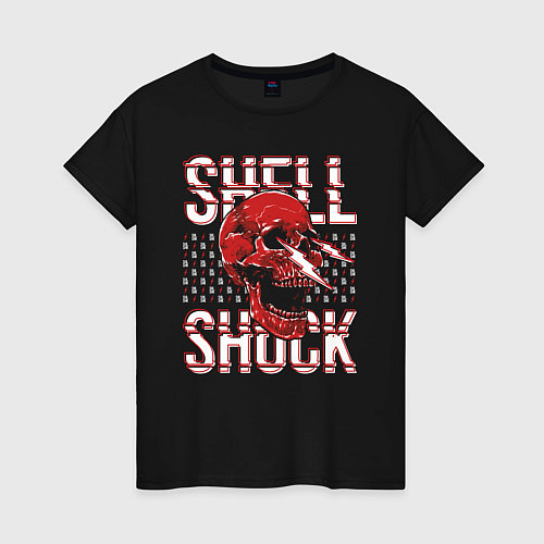 Женская футболка SHLSHK Skull Collection / Черный – фото 1