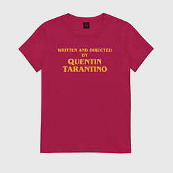 Футболка хлопковая женская Directed by Quentin Tarantino, цвет: маджента