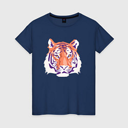 Женская футболка Тигра оранжевый
