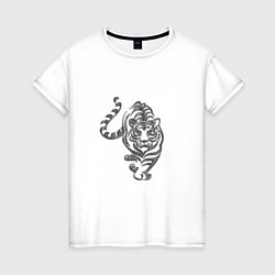 Женская футболка Символ года тигр