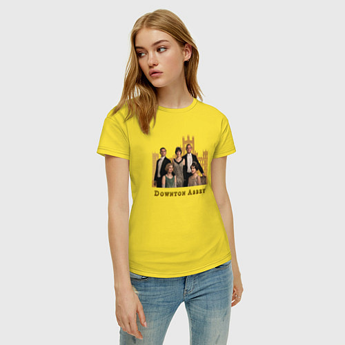 Женская футболка Downton Abbey Аббатство Даунтон / Желтый – фото 3