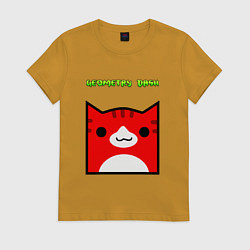 Женская футболка Geometry Dash: Cat Skin