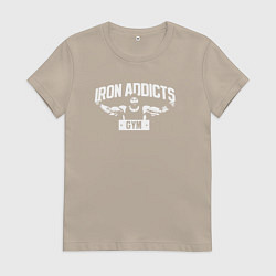 Женская футболка Iron Addicts Gym