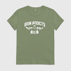 Женская футболка Iron Addicts Gym