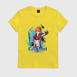 Женская футболка Тарталья Tartaglia Genshin Impact