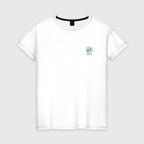 Женская футболка Buick Mini color logo / Белый – фото 1