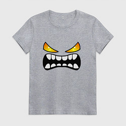 Женская футболка Geometry Dash: Demon Face