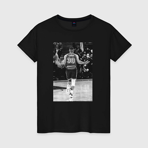 Женская футболка Стефен Карри, живое фото / Черный – фото 1