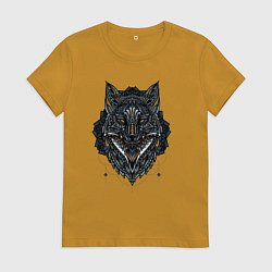 Женская футболка ЭТНИЧЕСКАЯ ЛИСА, АБСТРАКЦИЯ