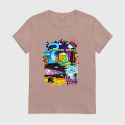 Женская футболка Geometry Dash: Pixel Logo