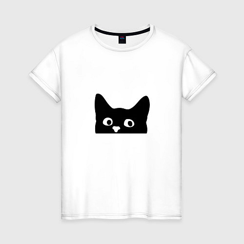 Женская футболка Котяра cat / Белый – фото 1