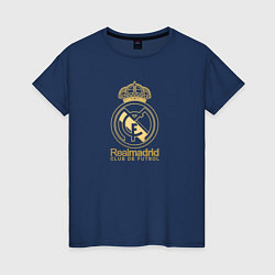 Женская футболка Real Madrid gold logo