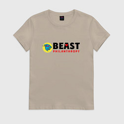 Женская футболка Mr Beast Philanthropy