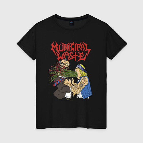 Женская футболка Municipal Waste - crossover thrash! / Черный – фото 1