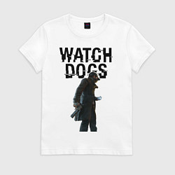 Футболка хлопковая женская Watch Dogs, цвет: белый