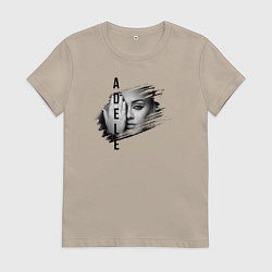 Женская футболка Adele лицо
