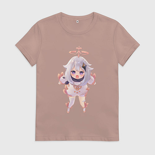 Женская футболка Паймон ругается / Пыльно-розовый – фото 1