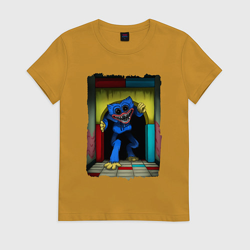 Женская футболка ХАГИ ВАГИ, Я ТЕБЯ ПОЙМАЮ / Горчичный – фото 1