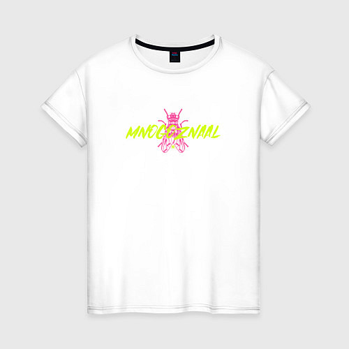 Женская футболка MNOGOZNAAL 1 / Белый – фото 1