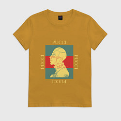 Женская футболка PUCCI GOLD ПУЧЧИ ЗОЛОТО