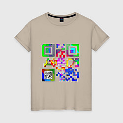 Женская футболка Color QR