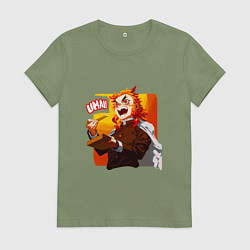 Женская футболка Вкусно говорит Ренгоку , Клинок рассекающий демоно