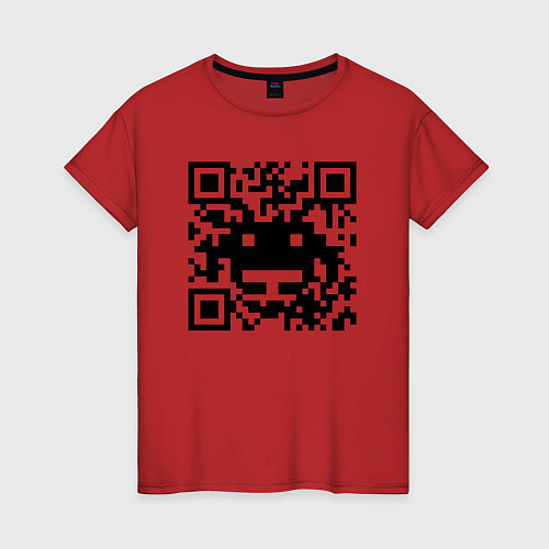 Женская футболка QR-Monster / Красный – фото 1