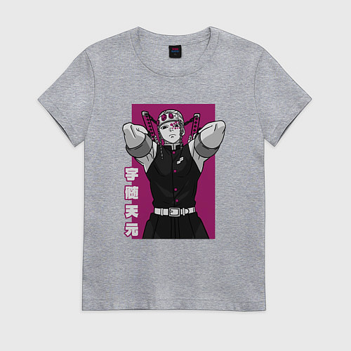 Женская футболка Хашира Звука / Меланж – фото 1