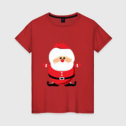 Женская футболка Игрушка дед мороз
