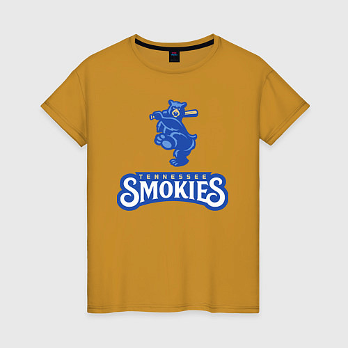 Женская футболка Tennessee smokies - baseball team / Горчичный – фото 1