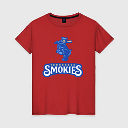 Женская футболка Tennessee smokies - baseball team