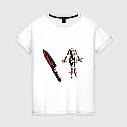 Женская футболка Dexter Knife / Белый – фото 1