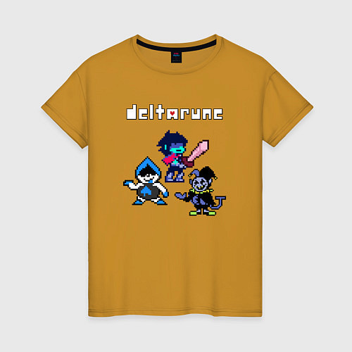 Женская футболка Deltarune Дельтарун / Горчичный – фото 1