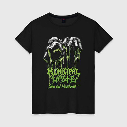 Женская футболка Municipal Waste - Slime and Punishment / Черный – фото 1