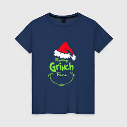 Женская футболка Гринч похититель рождества новый год