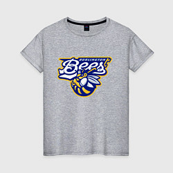 Женская футболка Burlington Bees - baseball team