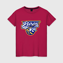 Женская футболка Burlington Bees - baseball team