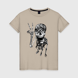 Женская футболка Skeleton dude