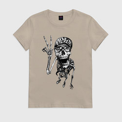 Женская футболка Skeleton dude