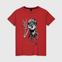 Женская футболка Skeleton dude