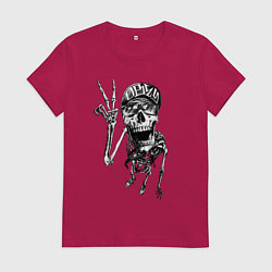 Женская футболка Skeleton dude